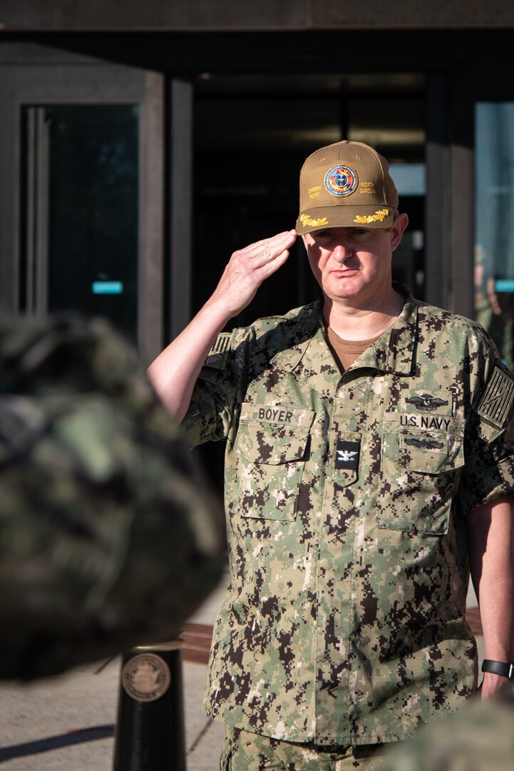 Navy Capt. Phillip Boyer served more than 20 years as a Navy Nurse, ending his career as Chief Nursing Officer aboard Naval Health Clinic Cherry Point in mid-summer, 2023.