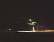 Members of the 54th Helicopter Squadron offloaded Defenders on the tactical response force to participate in exercise operations. (U.S. Air Force courtesy photo)