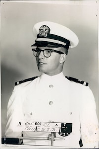 Lt. j.g. William Collins poses for his Navy service photo.