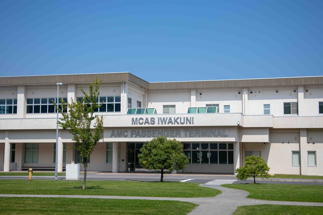 The Air Mobility Command Terminal at Marine Corps Air Station Iwakuni, Japan, June 15, 2023. The MCAS Iwakuni AMC terminal is run by the MCAS Iwakuni Distribution Management Office, and it is the only Marine-operated AMC terminal. It is commonly the first place and last place that service members and their families see during their time at MCAS Iwakuni. (U.S. Marine Corps Photo by Cpl. Calah Thompson)