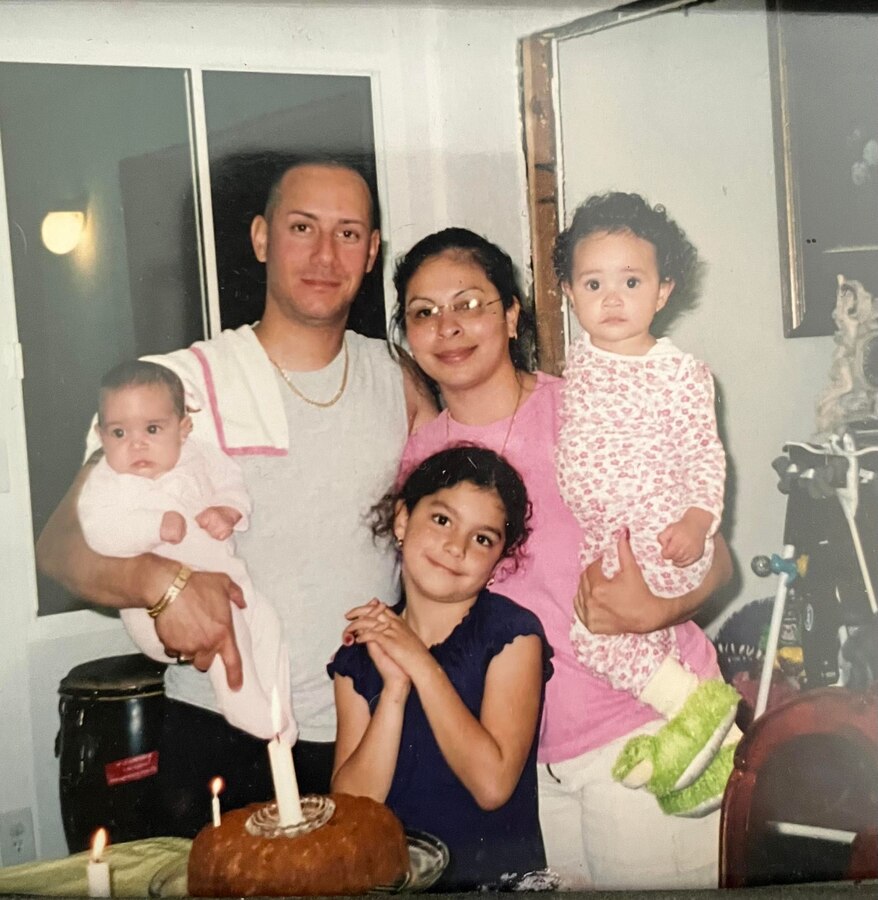 Corina Gonzalez and her family pose for a group photo. Gonzalez is a Marine Corps veteran and loving mother who volunteers at numerous organizations throughout MCAS Iwakuni, and has proven to be a diligent and dedicated member of the community. (Courtesy photo by Corina Gonzalez)