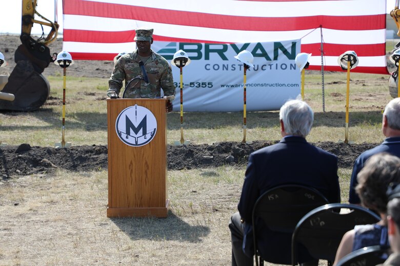 Groundbreaking ceremony, Minot AFB, ND, 15 Aug. 2023.