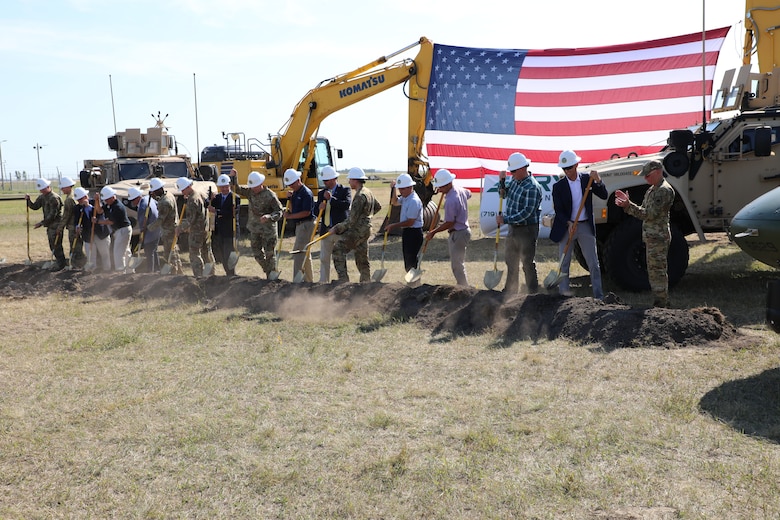 Groundbreaking ceremony, Minot AFB, ND, 15  Aug. 2023.