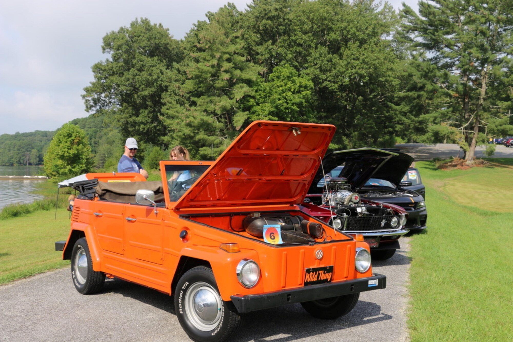 The “Wild Thing” was among the vehicles on display during the car show portion of the first-ever Arnold Air Force Base Services SummerFest Aug. 12, 2023, at the Gossick Leadership Center on Arnold Air Force Base, Tenn. Along with the car show, the event featured pie eating contests, a cardboard boat race, a dunking booth, bounce houses and food trucks, among other activities. (U.S. Air Force photo by Jodee George)