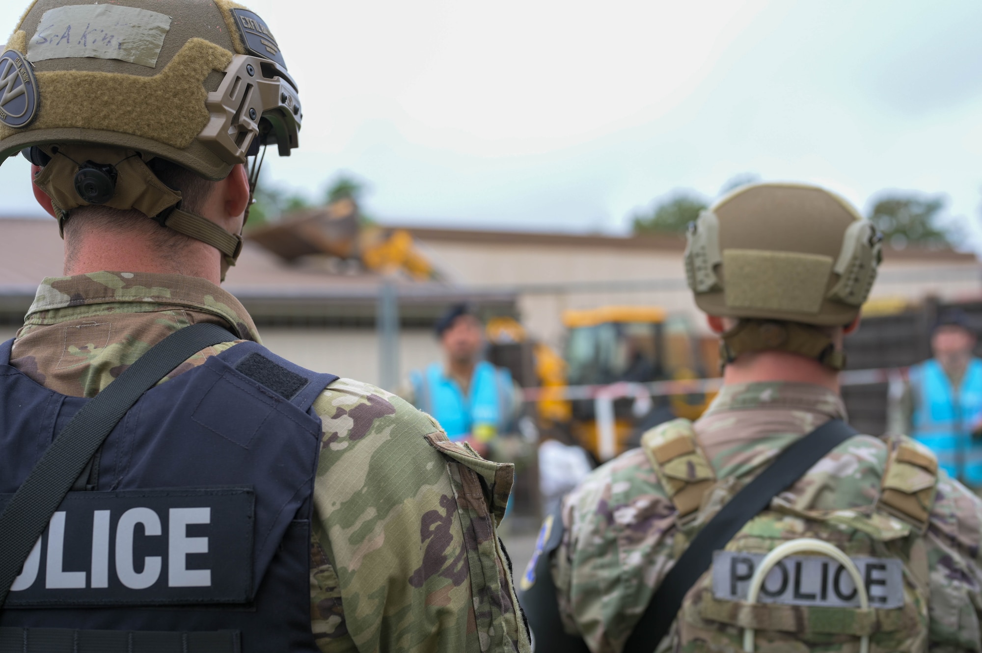 Airman receive after exercise briefing.