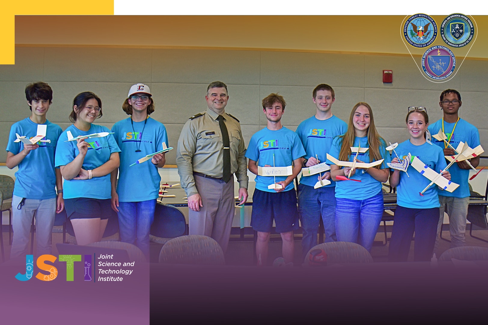 Student scientists at the Joint Science and Technology Institute studied aerodynamics by constructing and testing balsa wood airplanes at the DTRA JSTO-sponsored residential summer program.