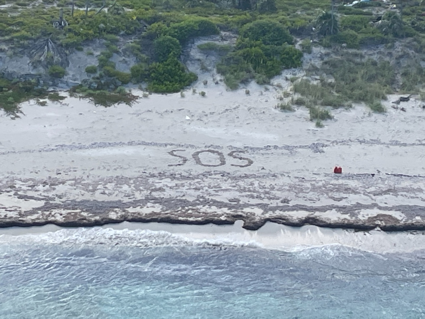 A disabled vessel near Cay Sal, Bahamas, Aug. 18, 2023. The crew of the Coast Guard Cutter Paul Clark Rescued the man and transferred him Royal Bahamas Defence Force. (U.S. Coast Guard Photo)