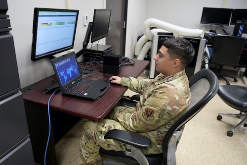 Airmen sitting