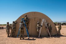 The CSTR initiative expands multi-functional training opportunities for installation and mission support Airmen to practice for future adaptive operations and agile combat employment in contested environments and austere locations. The sites will be equipped with high-demand training assets often not available at a unit’s home station. (U.S. Air Force photo by Malcolm McClendon).