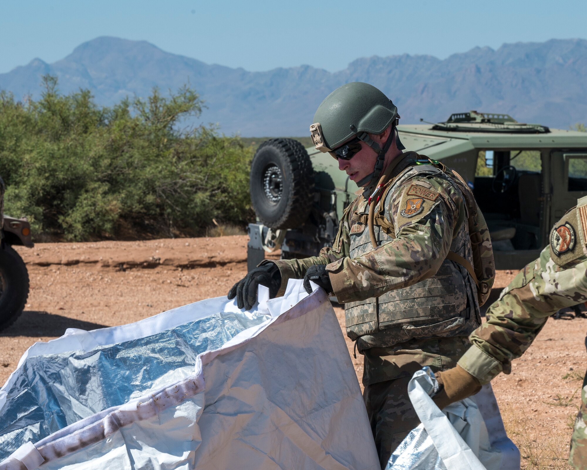 The CSTR initiative expands multi-functional training opportunities for installation and mission support Airmen to practice for future adaptive operations and agile combat employment in contested environments and austere locations. The sites will be equipped with high-demand training assets often not available at a unit’s home station. (U.S. Air Force photo by Malcolm McClendon).