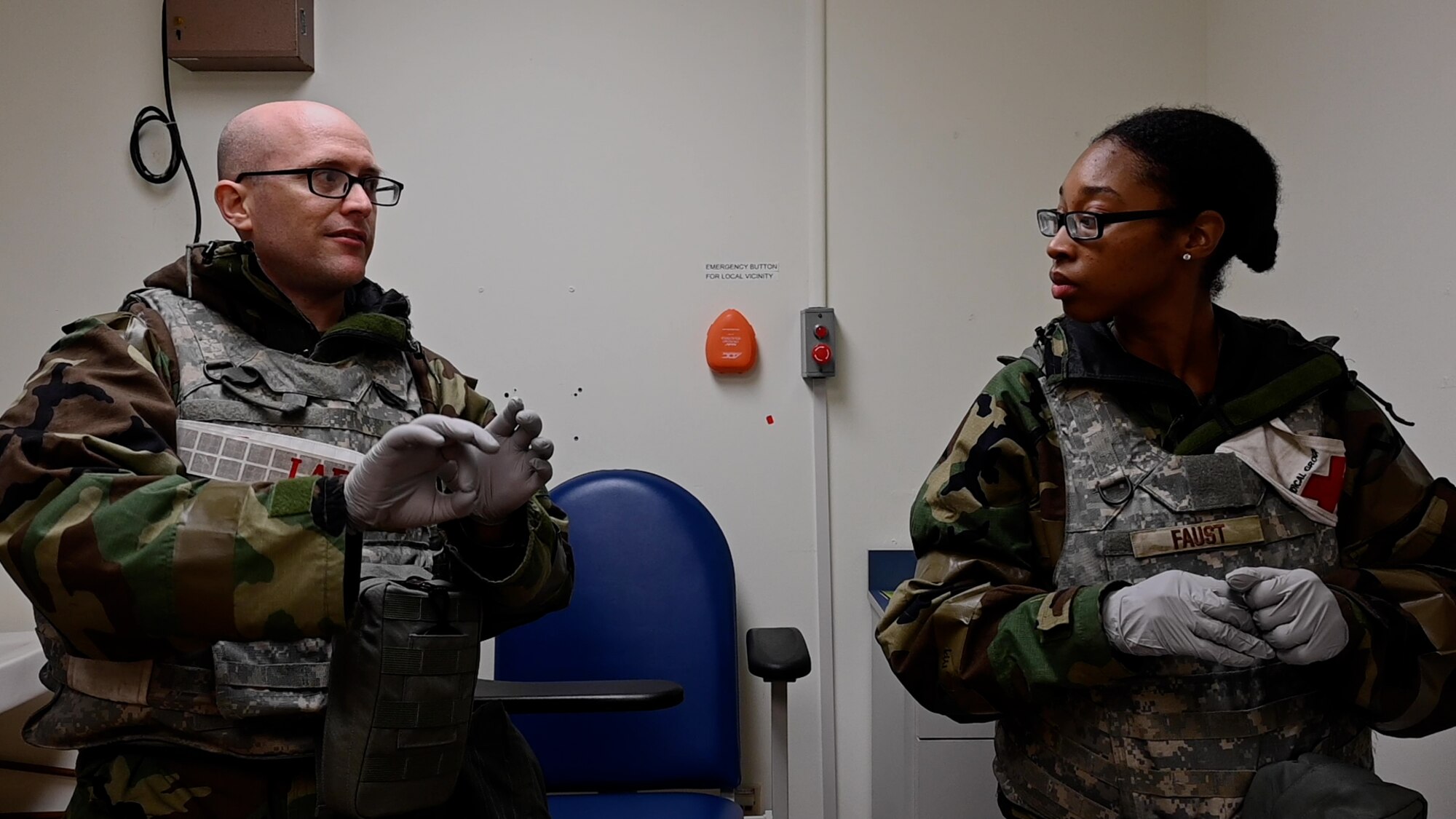 8 th Medical group Airmen honed walking blood bank procedures during Beverly Pack 23-2.