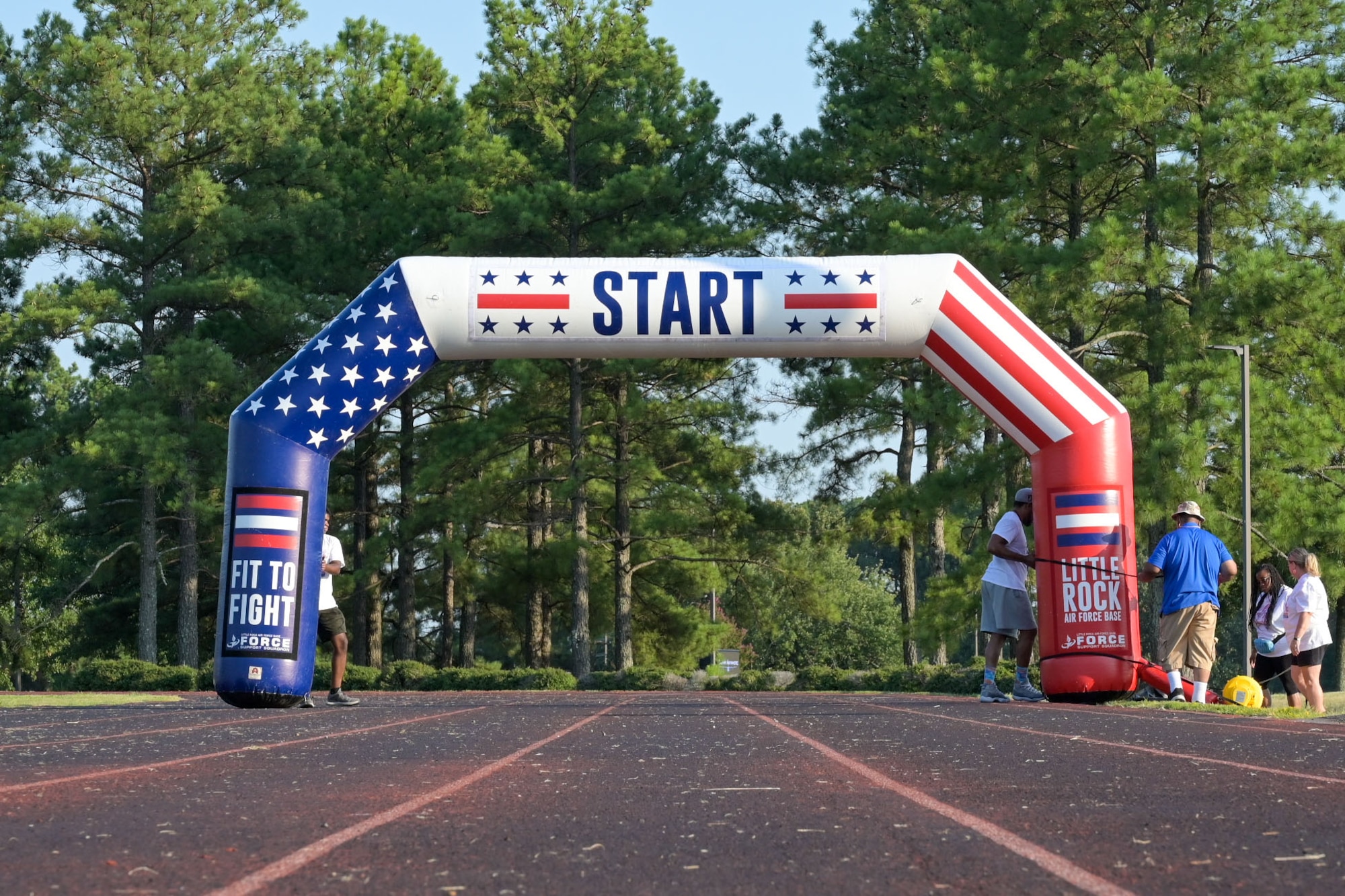 starting line is displayed
