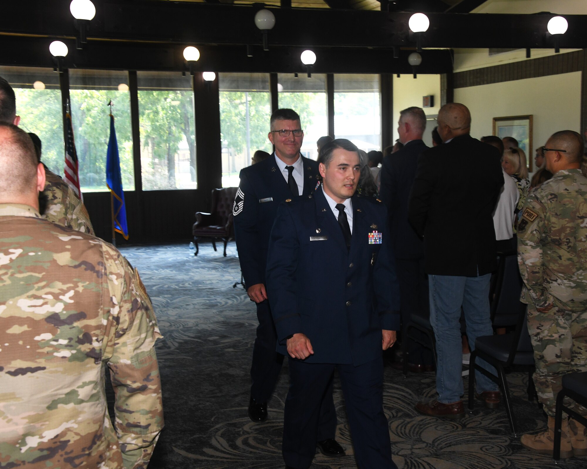 Over the August 2023 UTA (drill) weekend, Chief Master Sgt. Joseph Davis, the Senior Enlisted Leader for the 459th Mission Support Group, retired after completing nearly 30 years of military service. Chief Davis began his career in 1994 as an active-duty security policeman at Vandenberg Air Force Base, Calif., and he joined the Air Force Reserve here in the 459th Security Forces Squadron in 2007. Now, Chief Davis leaves the 459th with a legacy of award-winning service. His retirement ceremony was officiated by 459th SFS Commander Maj. Thomas Lowe at The Courses at Andrews (Golf Course & Club) on Aug. 12, 2023.