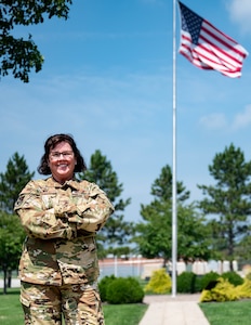 Col. Summer Fields, 434th Air Refueling Wing commander, poses for a photo at Grissom Air Reserve Base, Ind., on September 23, 2023. Fields is the first female wing commander of the 434th Air refueling wing. (U.S. Air Force Photo by Master Sgt. Josh Weaver)