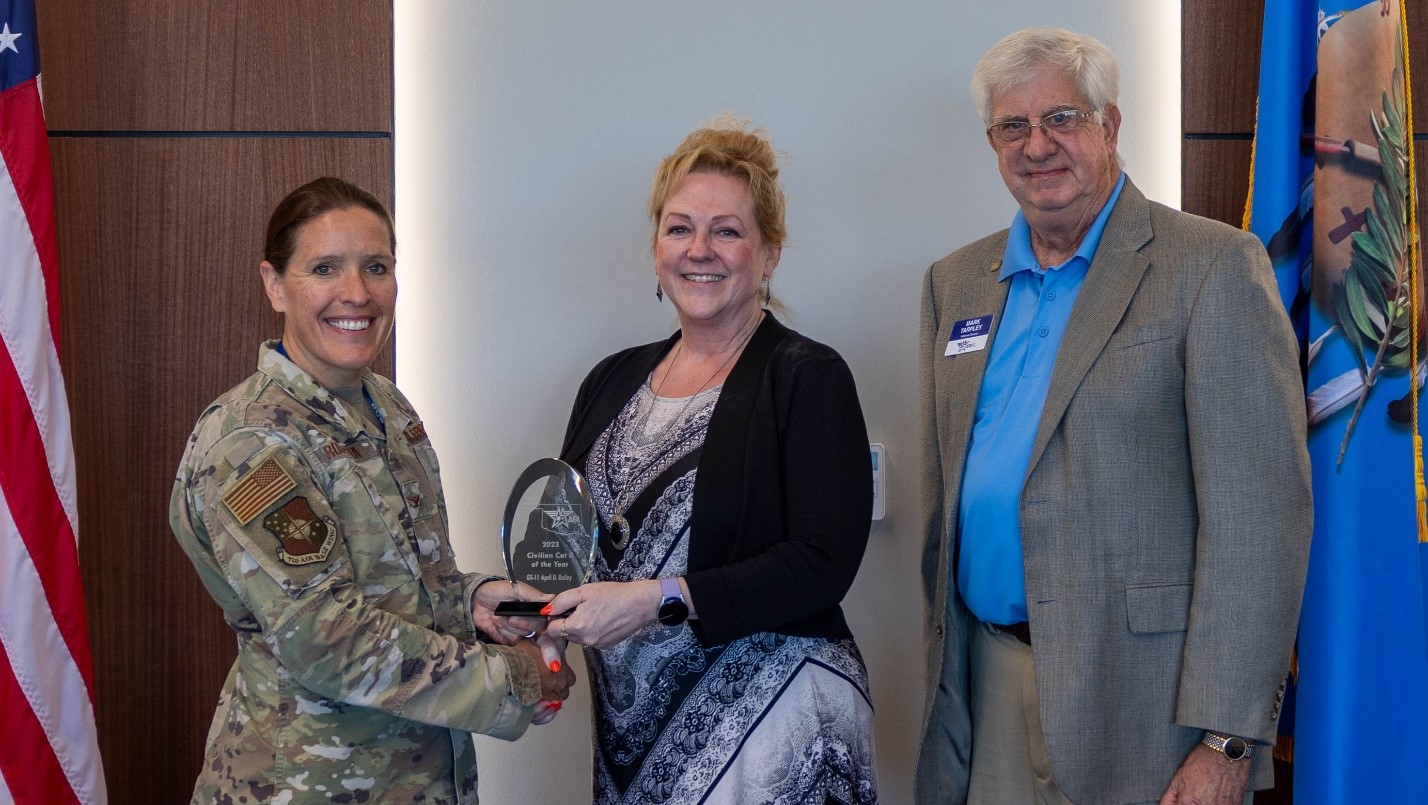 Team Tinker members honored by state Air & Space Forces Association