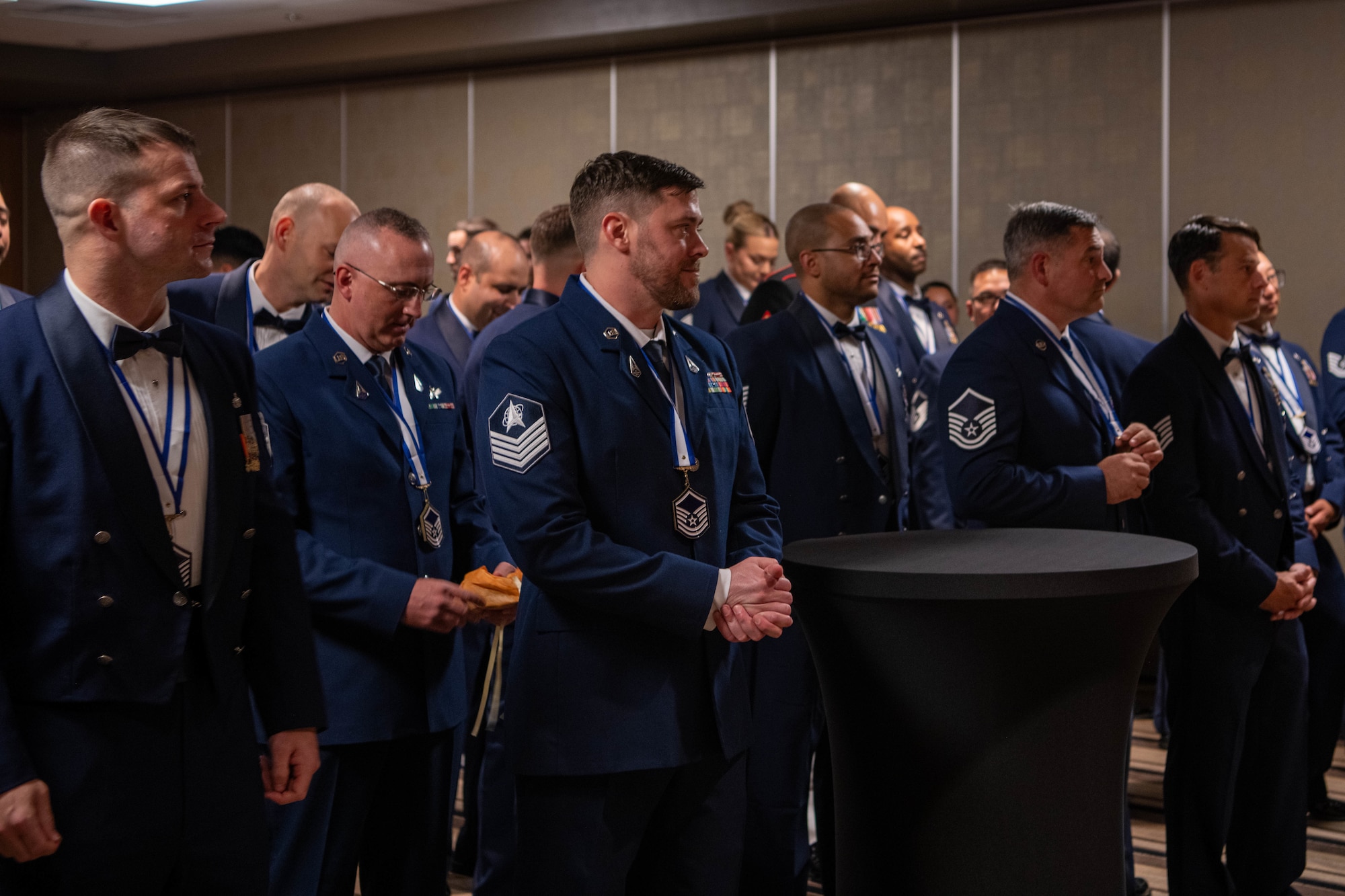 SNCO inductees attending the SNCO induction ceremony