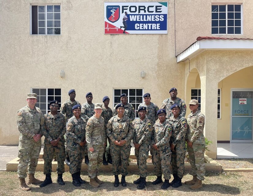An Embedded Health Engagement Team from the U. S. visited the Jamaica Defense Forces Medical Center in Kingston to share best practices and help boost Jamaica’s military medical readiness, strengthening relationships and building trust with this U. S. partner in the Caribbean. The three-person U. S. team spent a week with Jamaican healthcare providers, sharing best practices and treating patients together.