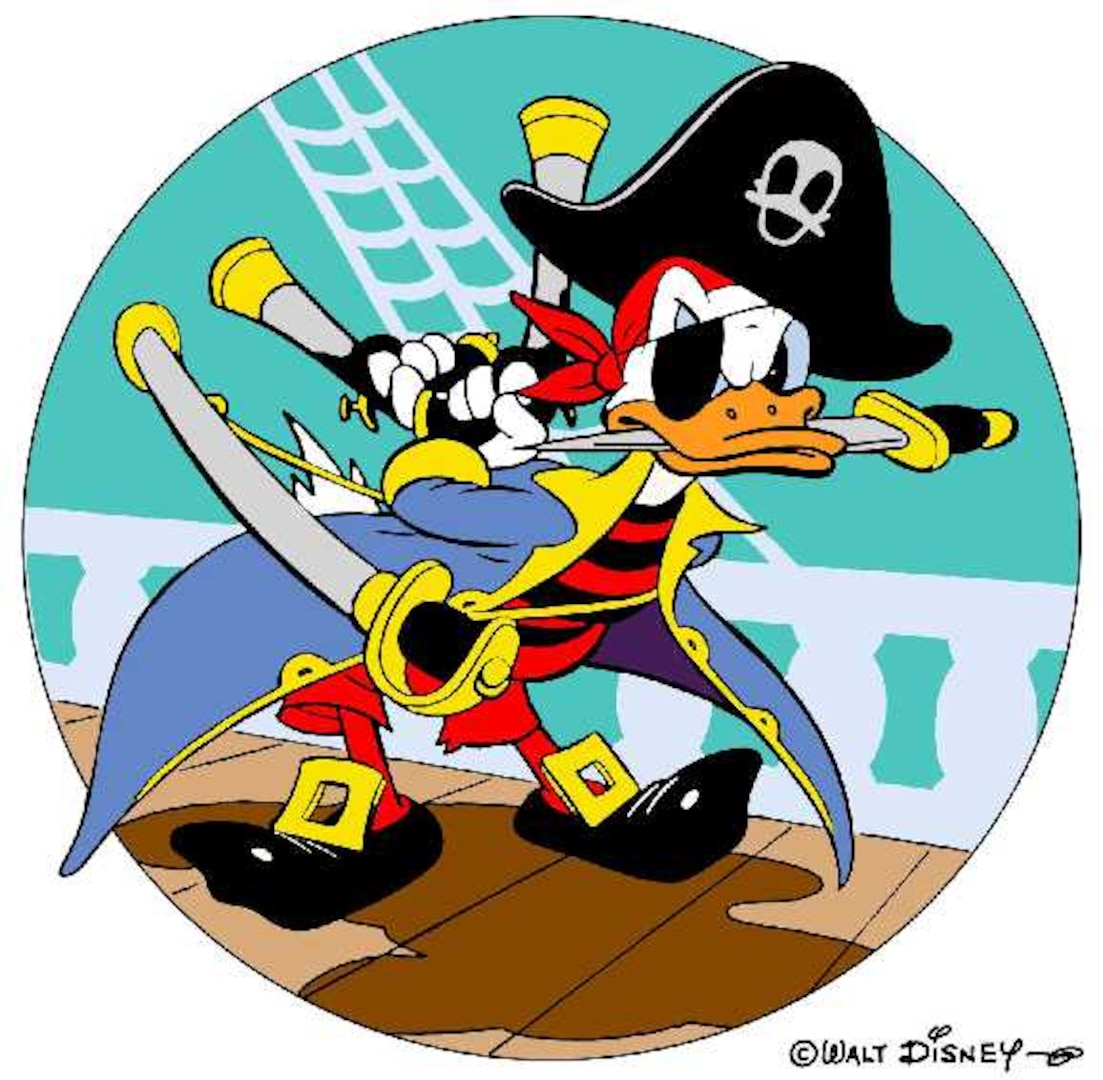Disney cartoon emblem designed specifically for the Coast Guard’s Corsair Fleet. (U.S. Coast Guard photo)