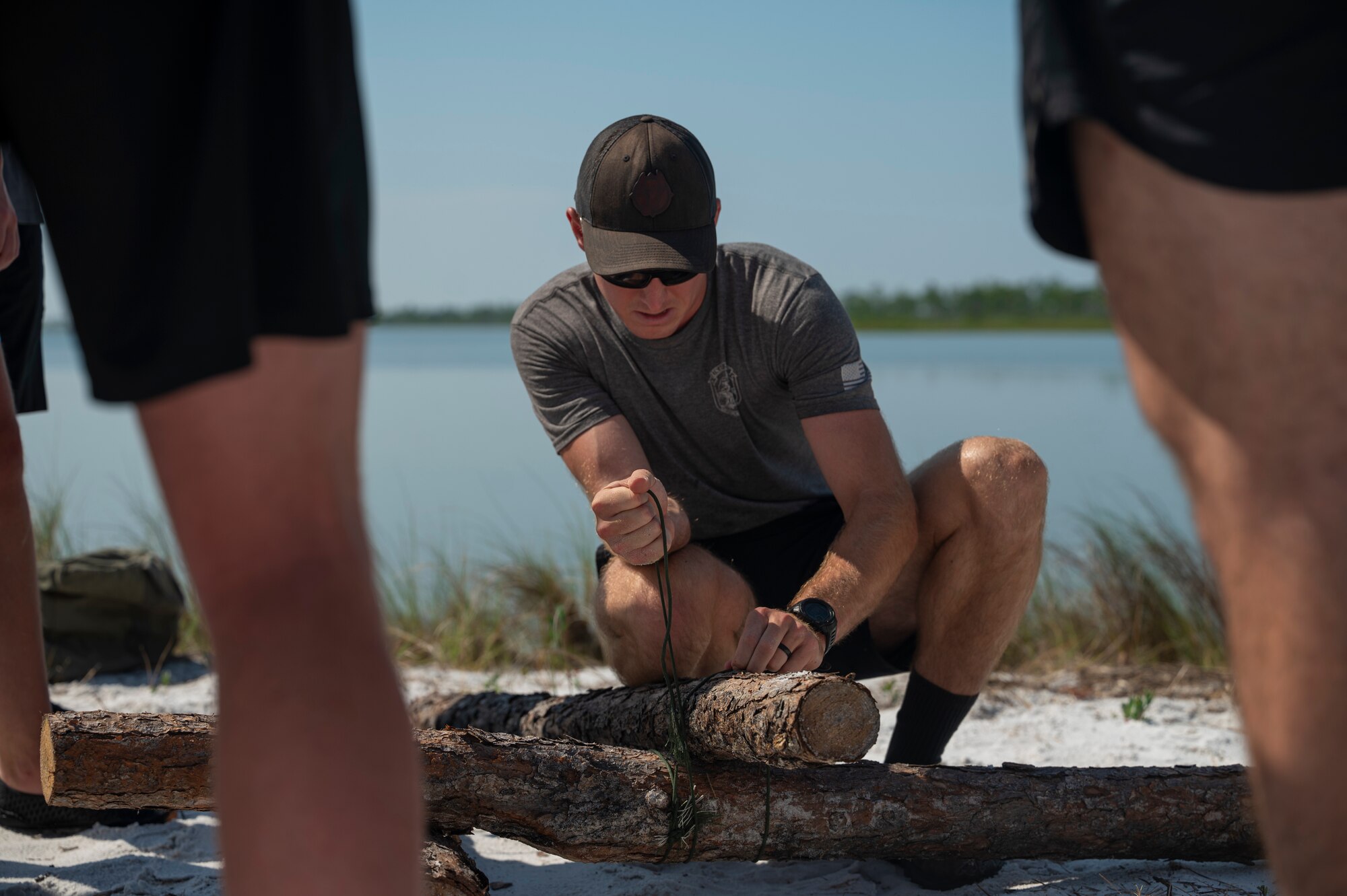 Airmen participate in a SERE exercise