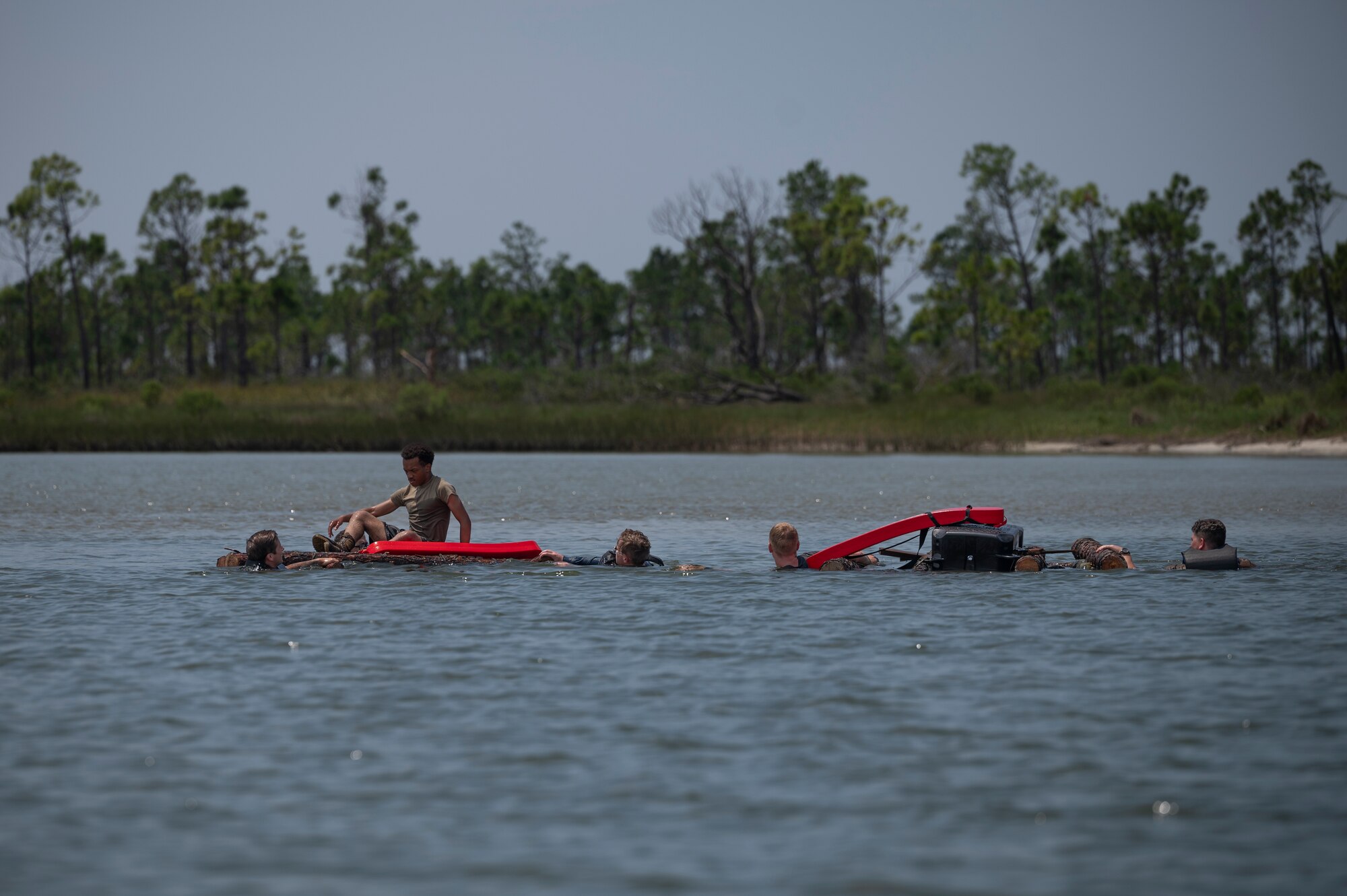 Airmen participate in a SERE exercise