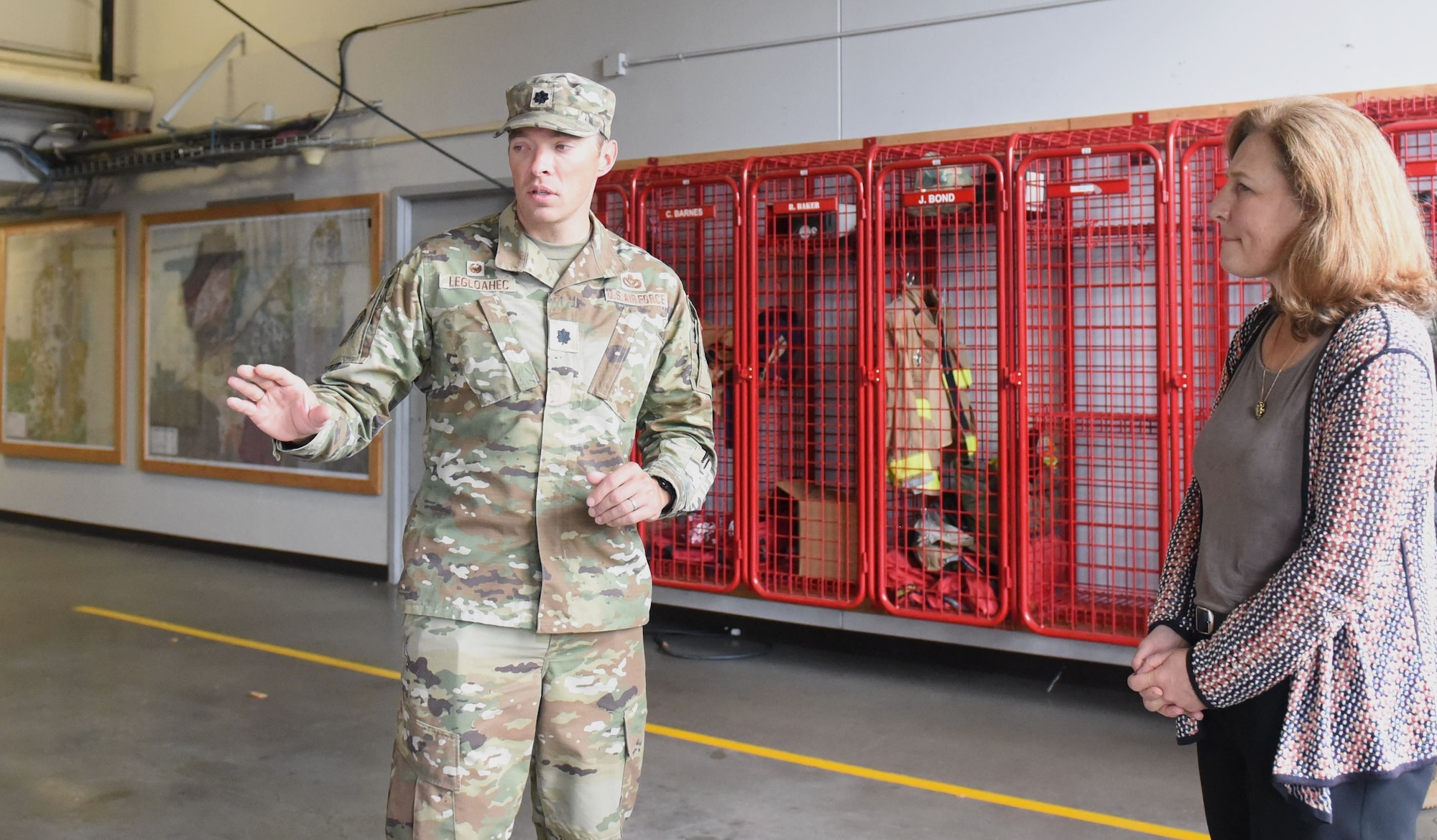Washington State’s 8th Congressional District Representative Kim Schrier toured JBLM Fire Station 105 and learned about the station’s needs that have the potential to impact their mission.