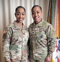 Twin sisters and battle buddies
