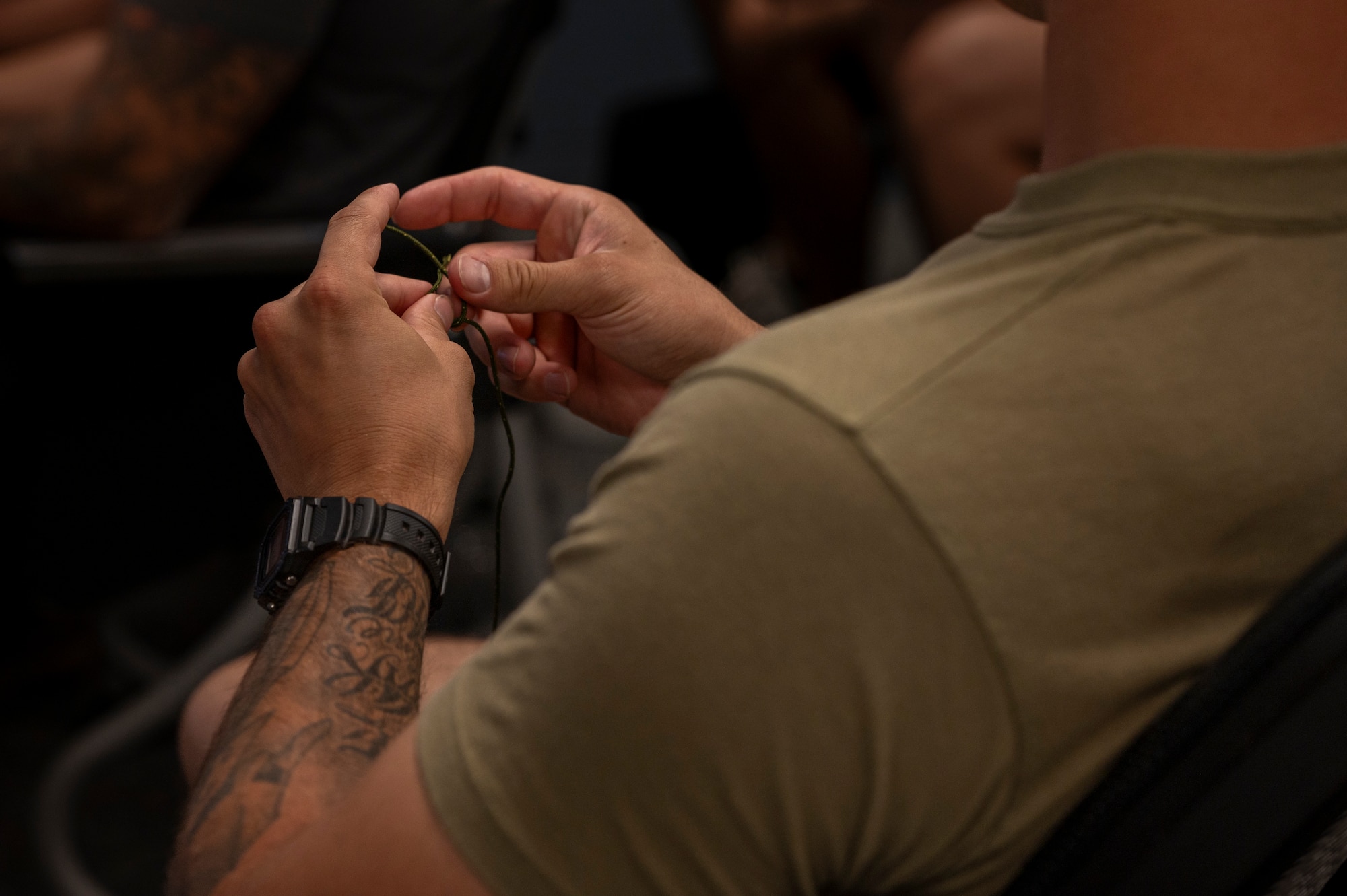 Airmen participate in a SERE exercise