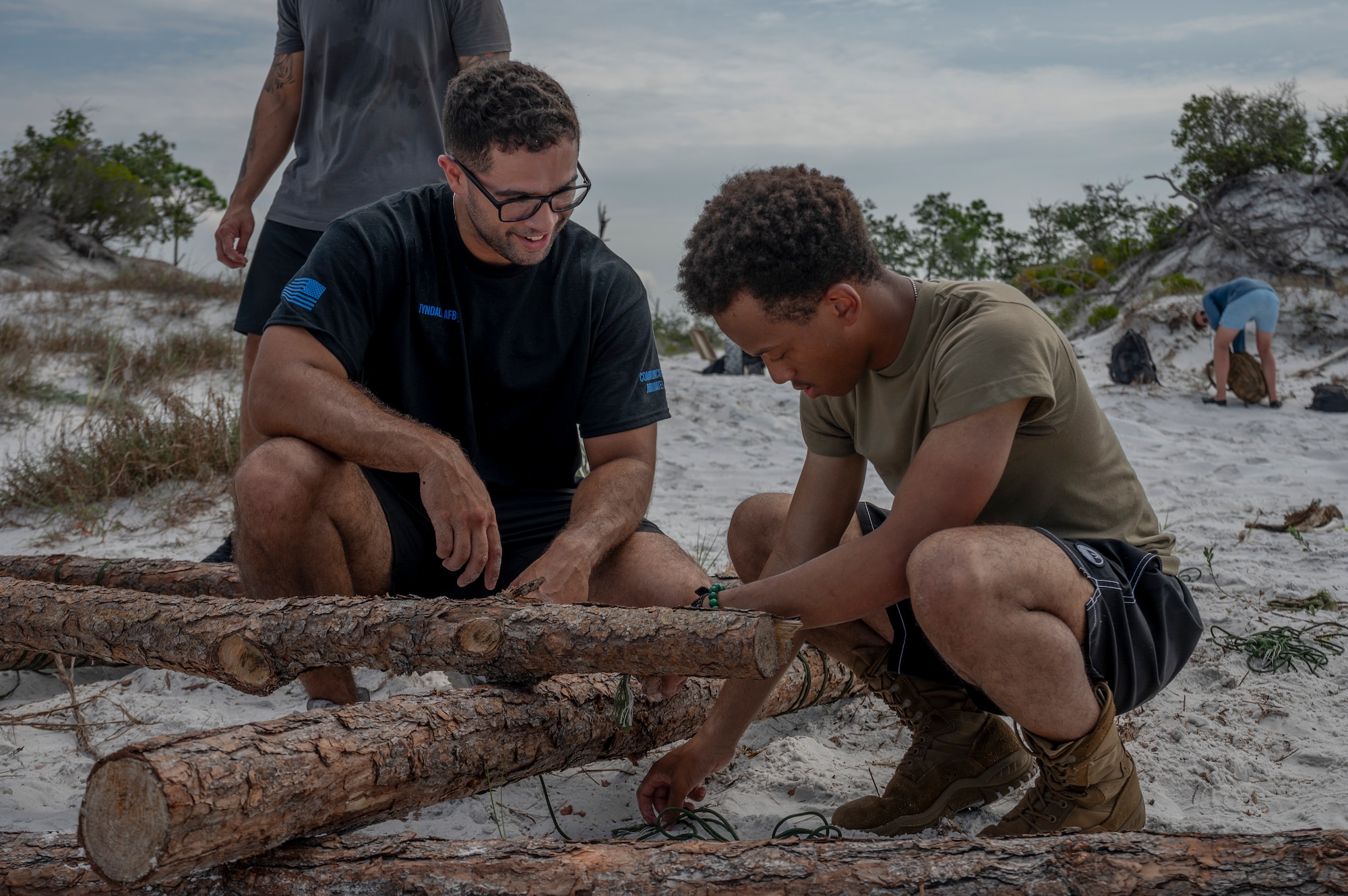 Airmen participate in a SERE exercise