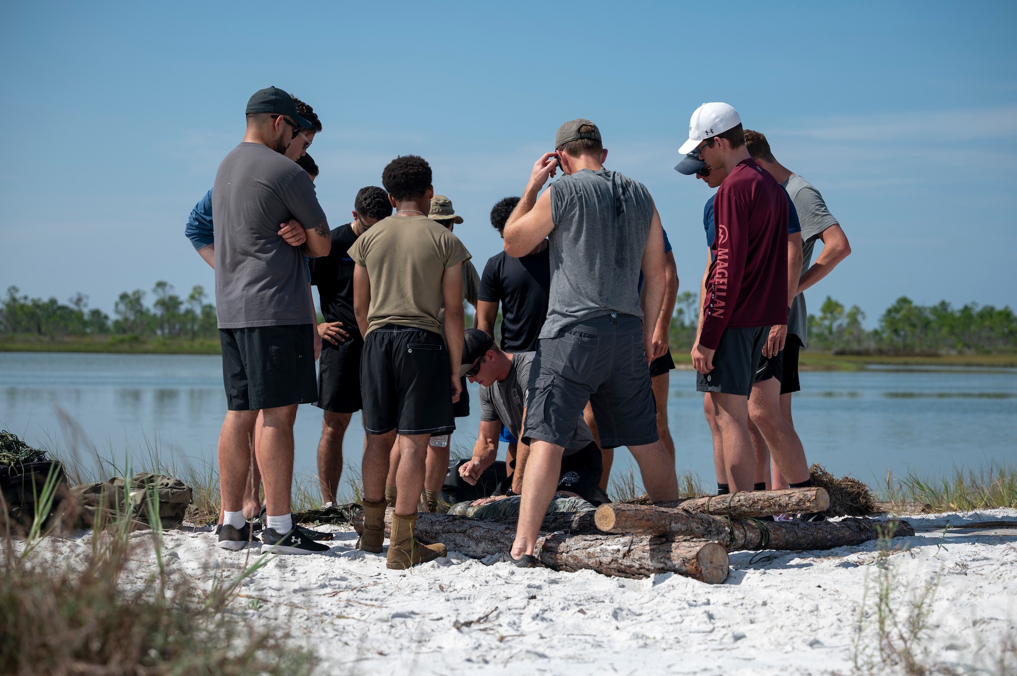 Airmen participate in a SERE exercise