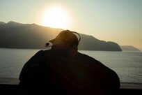 Operations Specialist Seaman Giovanni Metayer, assigned to the Ticonderoga-class guided missile cruiser USS Normandy (CG 60), stands as starboard lookout, as the ship pulls in Aksaz Naval Base, Turkiye, Aug. 26, 2023. Normandy is part of the Gerald R. Ford Carrier Strike Group and is on a scheduled deployment in the U.S. Naval Forces Europe area of operations, employed by Sixth Fleet to defend U.S., allied, and partner interests. (U.S. Navy photo by Mass Communication Specialist 2nd Class Malachi Lakey)