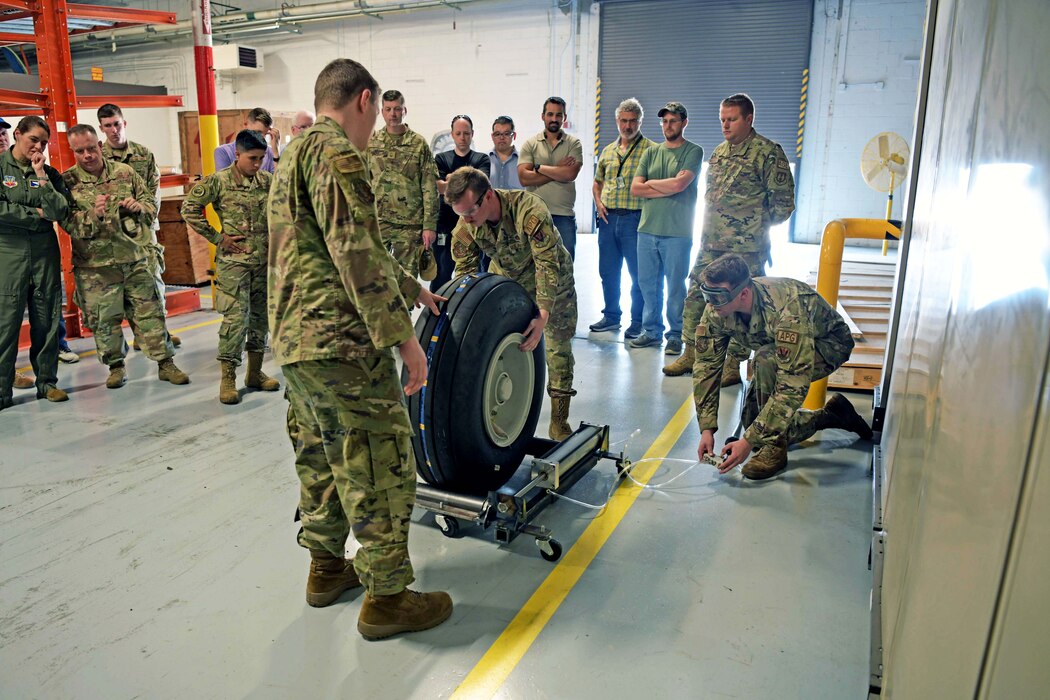 Airmen standing