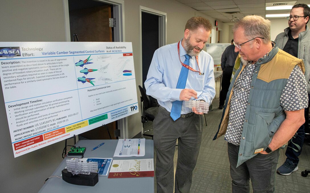 NUWC Division Newport engineer designs fin control method that could have military, commercial applications