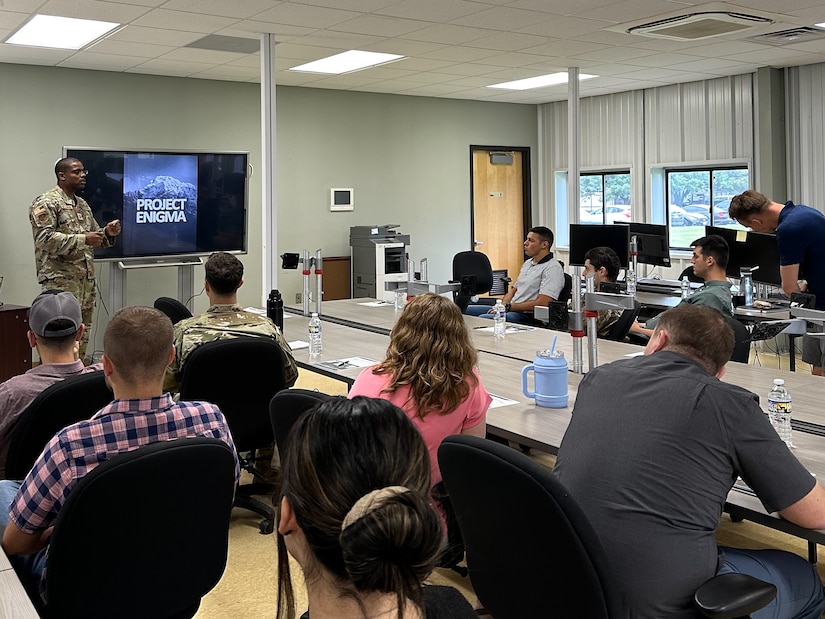 The 305th Aerial Port Squadron hosted the first Project Enigma class.