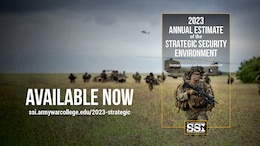 2023 Annual Estimate of the Strategic Security Environment
The Annual Estimate of the Strategic Security Environment serves as a guide for academics and practitioners in the defense community on the current challenges and opportunities in the strategic environment. This year’s publication outlines key strategic issues across the four broad themes of Regional Challenges and Opportunities, Domestic Challenges, Institutional Challenges, and Domains Impacting US Strategic Advantage. These themes represent a wide range of topics affecting national security and provide a global assessment of the strategic environment to help focus the defense community on research and publication. Strategic competition with the People’s Republic of China and the implications of Russia’s invasion of Ukraine remain dominant challenges to US national security interests across the globe. However, the evolving security environment also presents new and unconventional threats, such as cyberattacks, terrorism, transnational crime, and the implications of rapid technological advancements in fields such as artificial intelligence. At the same time, the US faces domestic and institutional challenges in the form of recruiting and retention shortfalls in the all-volunteer force, the prospect of contested logistics in large-scale combat operations, and the health of the US Defense Industrial Base. Furthermore, rapidly evolving security landscapes in the Arctic region and the space domain pose unique potential challenges to the Army’s strategic advantage.
https://press.armywarcollege.edu/monographs/962/