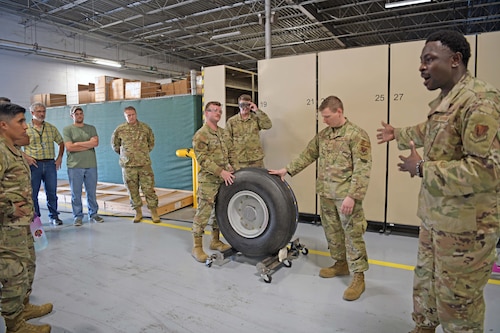 Airmen standing