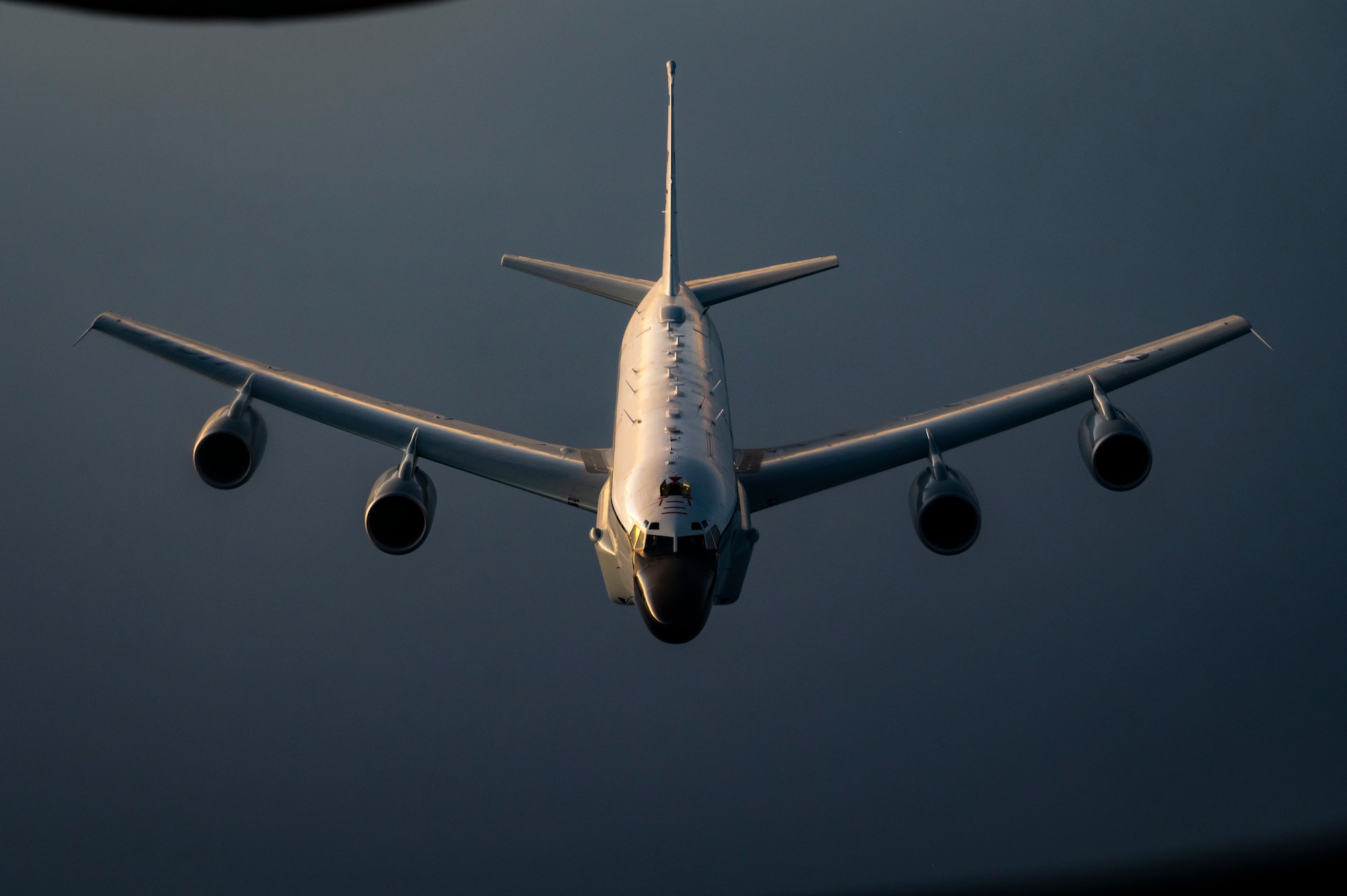 An aircraft in flight