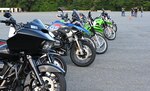 230818-N-TF169-0001 - Motorcycle riders from the Navy, Marine Corps, Air Force and Army prepare to run motorcycle exercises during the Department of Defense Motorcycle Mentorship Program beta test on Marine Corps Base Quantico, Virginia, Aug. 18. The test, which took place Aug. 14-18, was conducted by the Motorcycle Safety Foundation. (U.S. Navy photo by Amy Robinson)