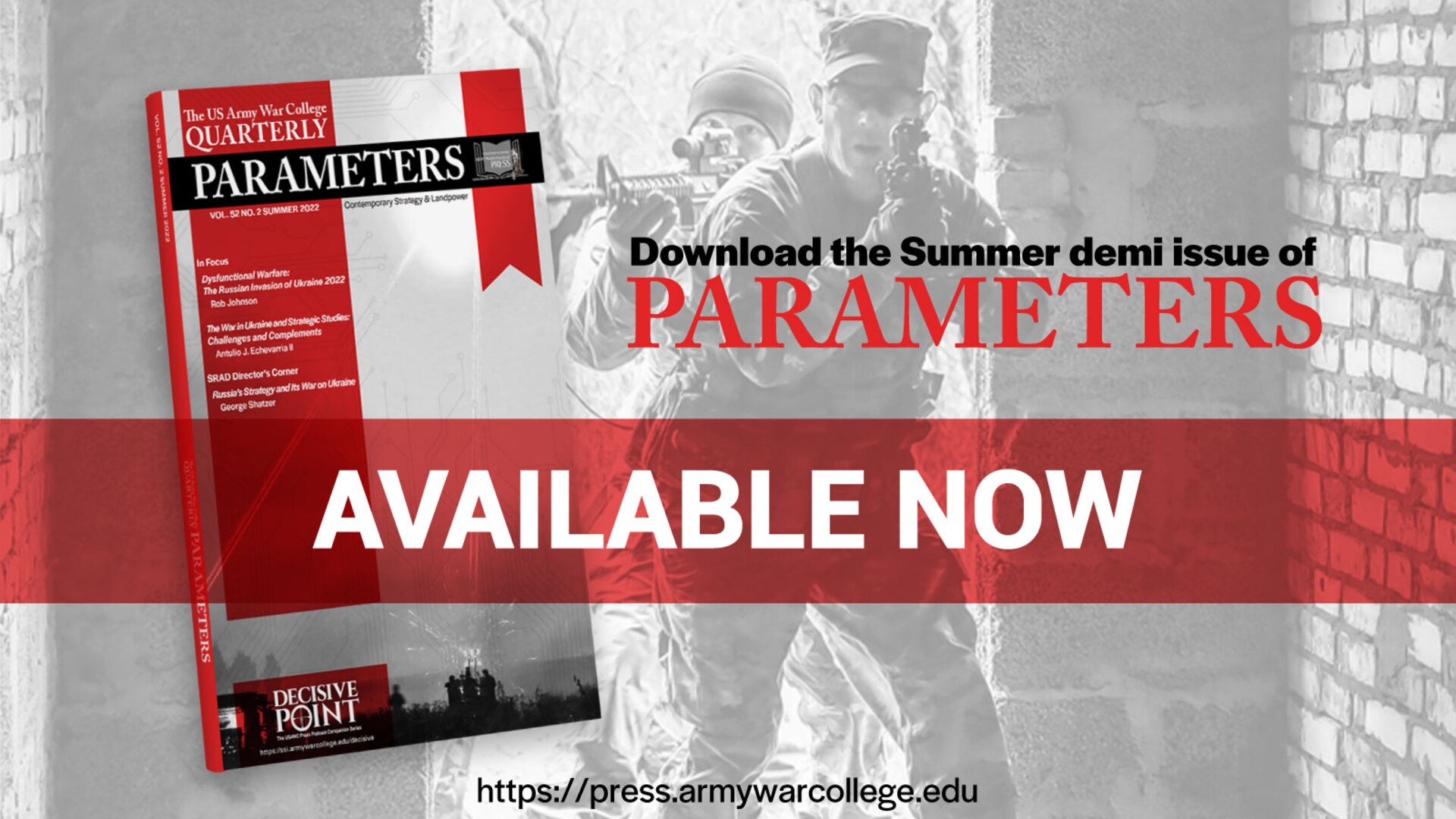 Parameters Summer 2022 || Dysfunctional Warfare: The Russian Invasion of Ukraine | Putin’s Invasion of Ukraine in 2022: Implications for Strategic Studies | Economic Statecraft and US-Russian Policy | Strengthen Arctic Governance to Stop Russian and Chinese Overreach | Defining and Deterring Faits Accomplis | InfoSwarms: Drone Swarms and Information Warfare | Character Traits Strategic Leaders Need