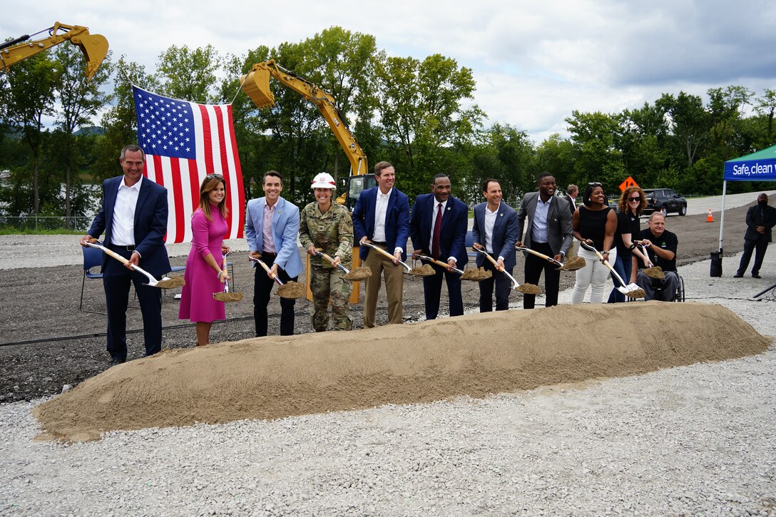 Louisville District celebrates the groundbreaking for new Paddy's Run Flood Pump Station