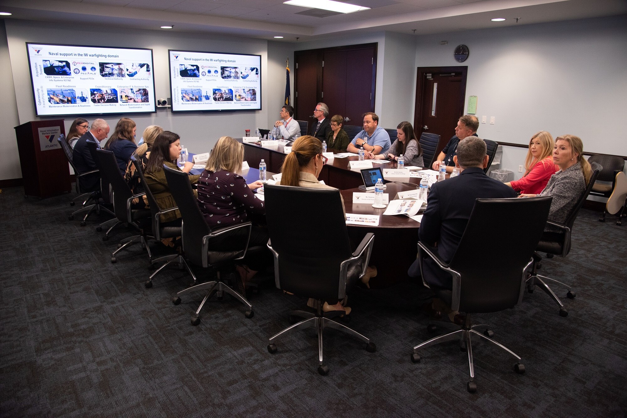 Naval Information Warfare Center (NIWC) Atlantic hosted leaders from the South Carolina Council on Competitiveness (SC Competes) on May 3 for the first official meeting of both organizations.