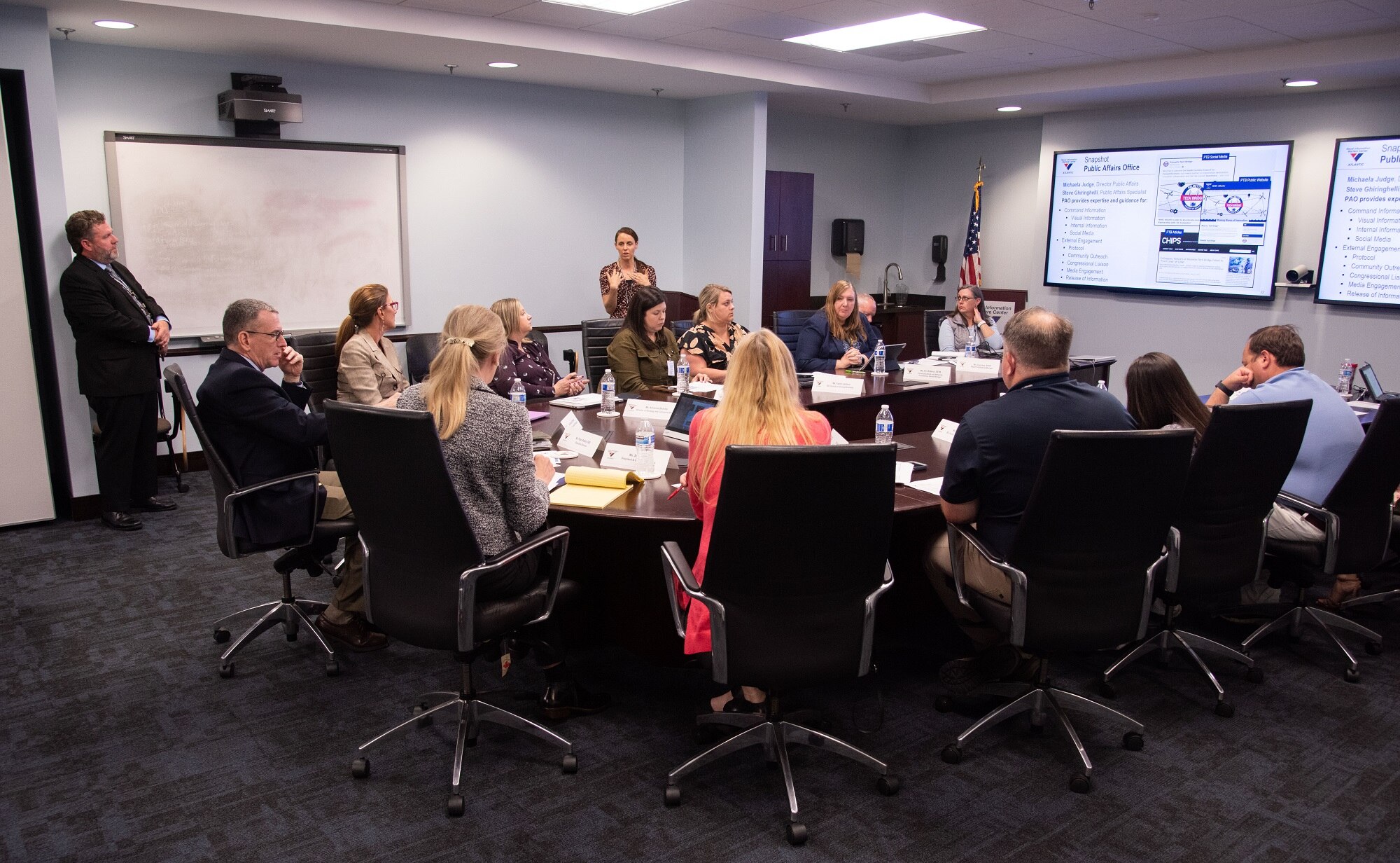 Naval Information Warfare Center (NIWC) Atlantic hosted leaders from the South Carolina Council on Competitiveness (SC Competes) on May 3 for the first official meeting of both organizations.