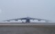 A B52-H Stratofortress waits in the main parking area for the morning's pre-flight routines at Minot Air Force Base, North Dakota, Aug. 24, 2023. ​​For more than 60 years, B-52s have been the backbone of the strategic bomber force for the United States. (U.S. Air Force photo by Airman 1st Class Alexander Nottingham)