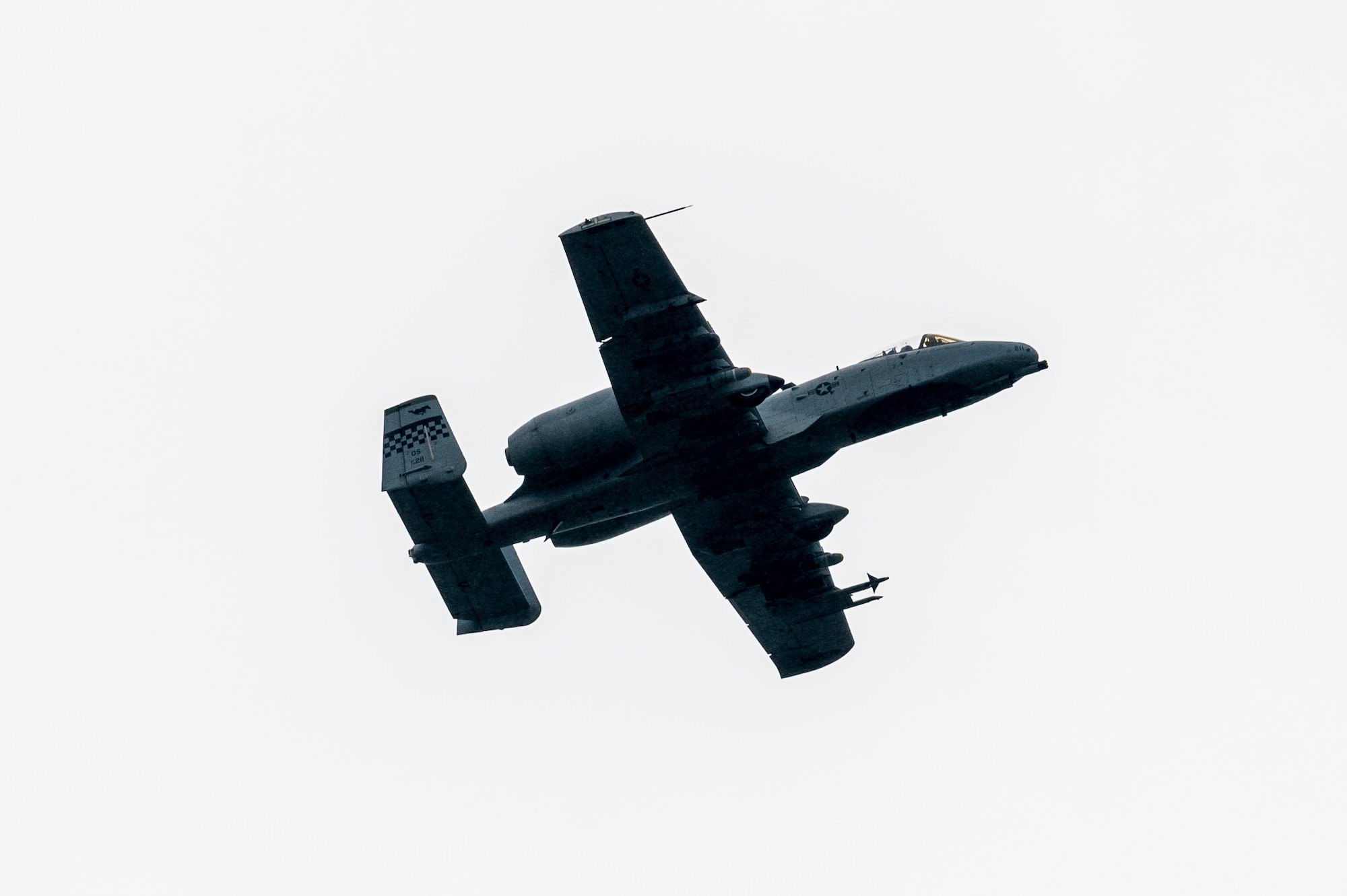 A U.S. Air Force A-10 Thunderbolt II assigned to the 25th Fighter Squadron performs a flyover at Osan Air Base, Republic of Korea, Aug. 28, 2023.