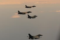 Two B-1 Lancer bombers with the U.S. Air Force integrate with fighter aircraft with the Japan Air Self-Defense Force for a bilateral bomber exercise over the Sea of Japan, Aug. 30, 2023.