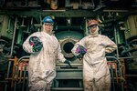 In their own words: Stephanie Garrett (left)
Dismantler, Shop 75, Ship Dismantling 
“Labor Day is a nice holiday to have an extra day off to represent the working force out there. It's nice to feel appreciated for the hard work we do at the shipyard.”

In their own words: Sabrina Crisostomo (right)
Composite Plastic Fabricator, Shop 64, Shipwrights, Insulators, Plastic Fabricators 
“I know the work I do makes an impact on others, so I strive to do my very best and feel proud doing so.” (U.S. Navy photo by Wendy Hallmark)