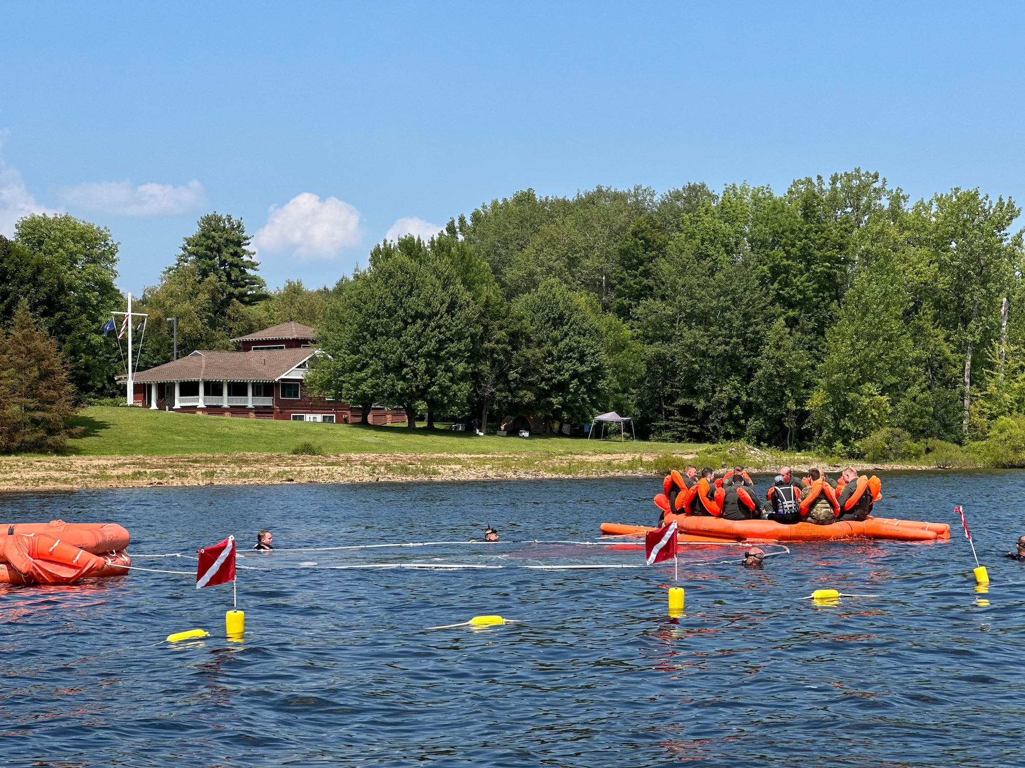 109 Aircrew completes water survival and emergency parachute training