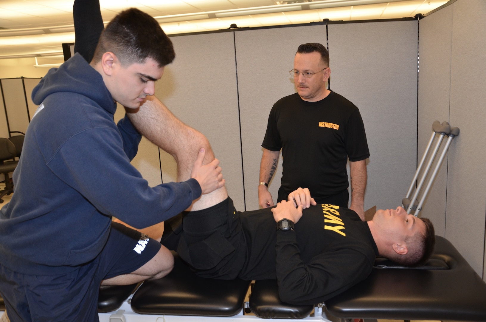 METC Physical Therapy Technician students conduct hands-on training