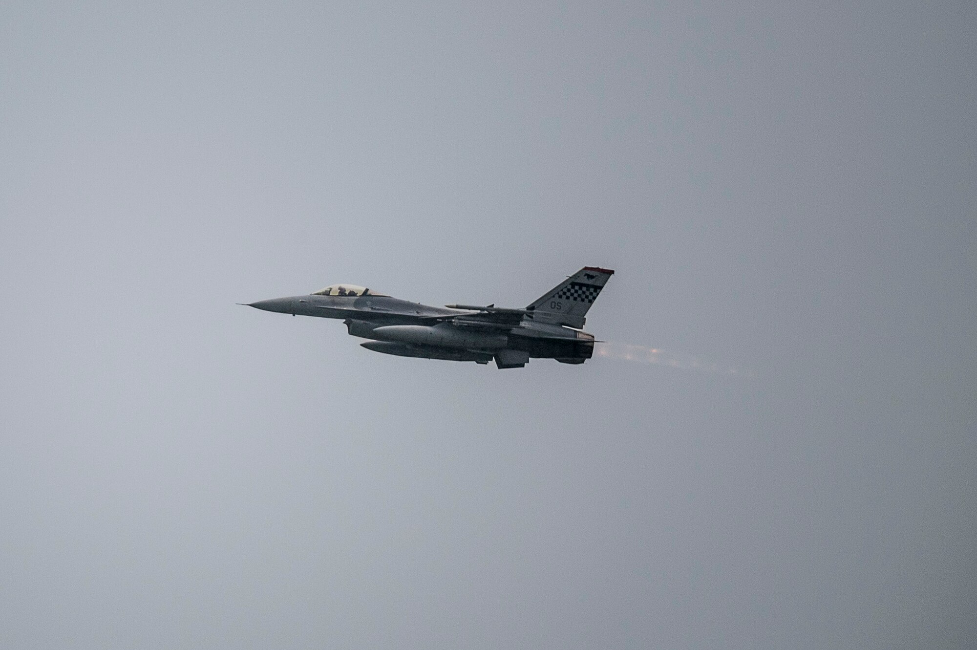 A U.S. Air Force F-16 Fighting Falcon assigned to the 36th Fighter Squadron takes off at Osan Air Base, Republic of Korea, Aug. 30, 2023.