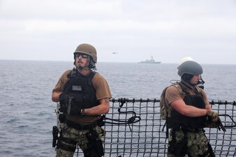 USS Paul Ignatius (DDG 117) and Royal Moroccan Navy VBSS training.
