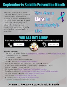 September is observed as Suicide Prevention Month, where the nation raises awareness and promotes resources to prevent death by suicide.